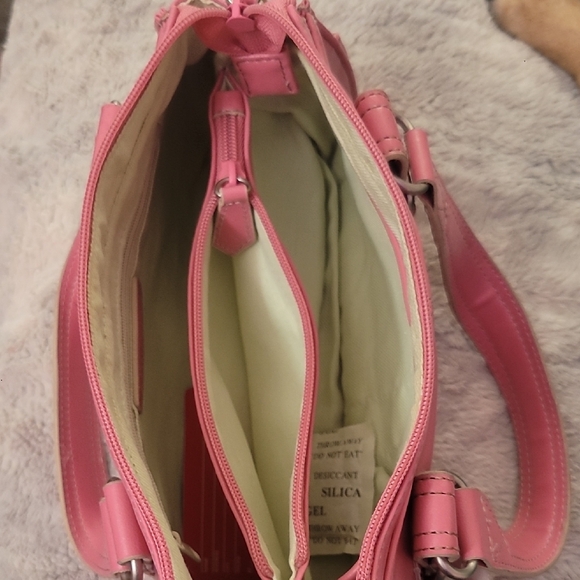 Vintage Faux Leather Pink Handbag NWT - Picture 11 of 14